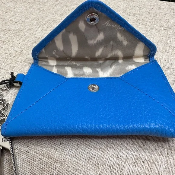 Aimee Kestenberg Leather Cardholder in a Memphis Blue - NWT - Picture 5 of 6